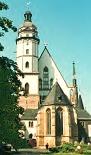 The St. Thomas Church (Thomaskirche) in Leipzig, where Bach was the organist for the last 27 years of his life