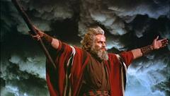 Charlton Heston as Moses in The Ten Commandments