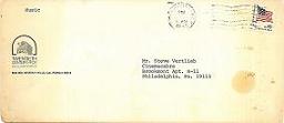 Jerry Goldsmith envelope to Steve Vertlieb