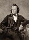 Johannes Brahms photo as a young man