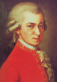 Wolfgang Amadeus Mozart - colour portrait