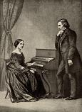 Robert and Clara Schumann - portrait