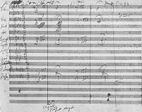 First page of Beethoven's fifth symphony, containing what may be the most iconic motif in the history of music
