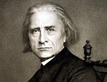 Franz Liszt, pictured in his soutane