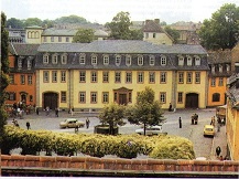 Goethe's house on the Frauenplan in Weimar. This author can verify that it's very easy for a stranger to get lost in it.