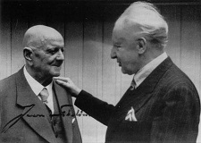 Jean Sibelius, being visited by Leopold Stokowski