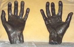 A cast of Franz Liszt's hands