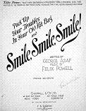 Pack Up Your Troubles in your Old Kit-Bag (and Smile, Smile, Smile!) by Felix Powell and George Asaf - sheet music cover