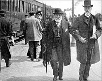 Saint-Saëns with Théodore Dubois, ca.1909