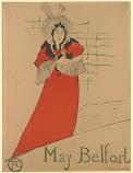 May Belfort with kitten by Henri de Toulouse-Lautrec