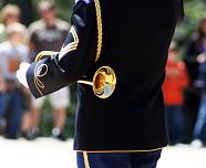 uniformed bugler