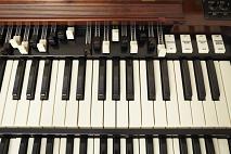 close-up of Hammond B3 Electric Organ