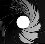 James Bond - gun barrel view