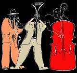 sketch of jazz musicians