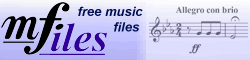 mfiles - free music files and notes: Sheet Music, MIDI and MP3 files