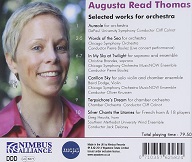 Augusta Read Thomas: Selected Works for Orchestra - CD album back cover