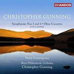 Christopher Gunning - Symphonies 3 and 4 plus Concerto for Oboe and String Orchestra album CD cover