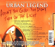 Christopher Young: Urban Legend - score and songtrack album back cover
