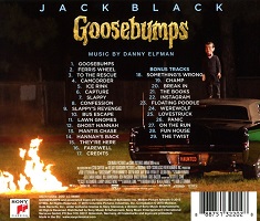 Danny Elfman: Goosebumps - film score soundtrack back cover