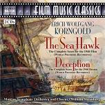 Erich Wolfgang Korngold: The Sea Hawk and Deception complete scores 2CD cover