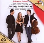 Johannes Brahms: Violin and Double Concertos - album CD cover