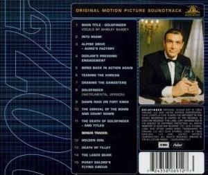 John Barry - Goldfinger soundtrack CD back cover