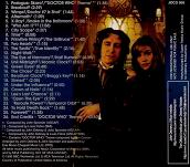 John Debney: Doctor Who score CD - promo back cover