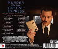 Patrick Doyle: Murder on the Orient Express - album back cover