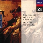 Sergei Rachmaninov: 24 Preludes, Sonata No.2, pianist Vladimir Ashkenazy - CD cover