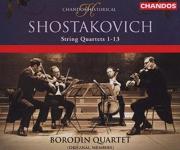 Dmitri Shostakovich: Complete String Quartets Nos 1 to 13 - CD box set cover