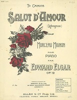 Old edition of the version for Piano Solo, indicating alternative arrangements