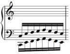 First bar of Hanon Exercise 01