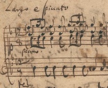Manuscript of Bach's Organ Arrangement