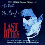 Bruce Broughton: Last Rights - signed CD