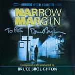 Bruce Broughton: Narrow Margin - signed CD